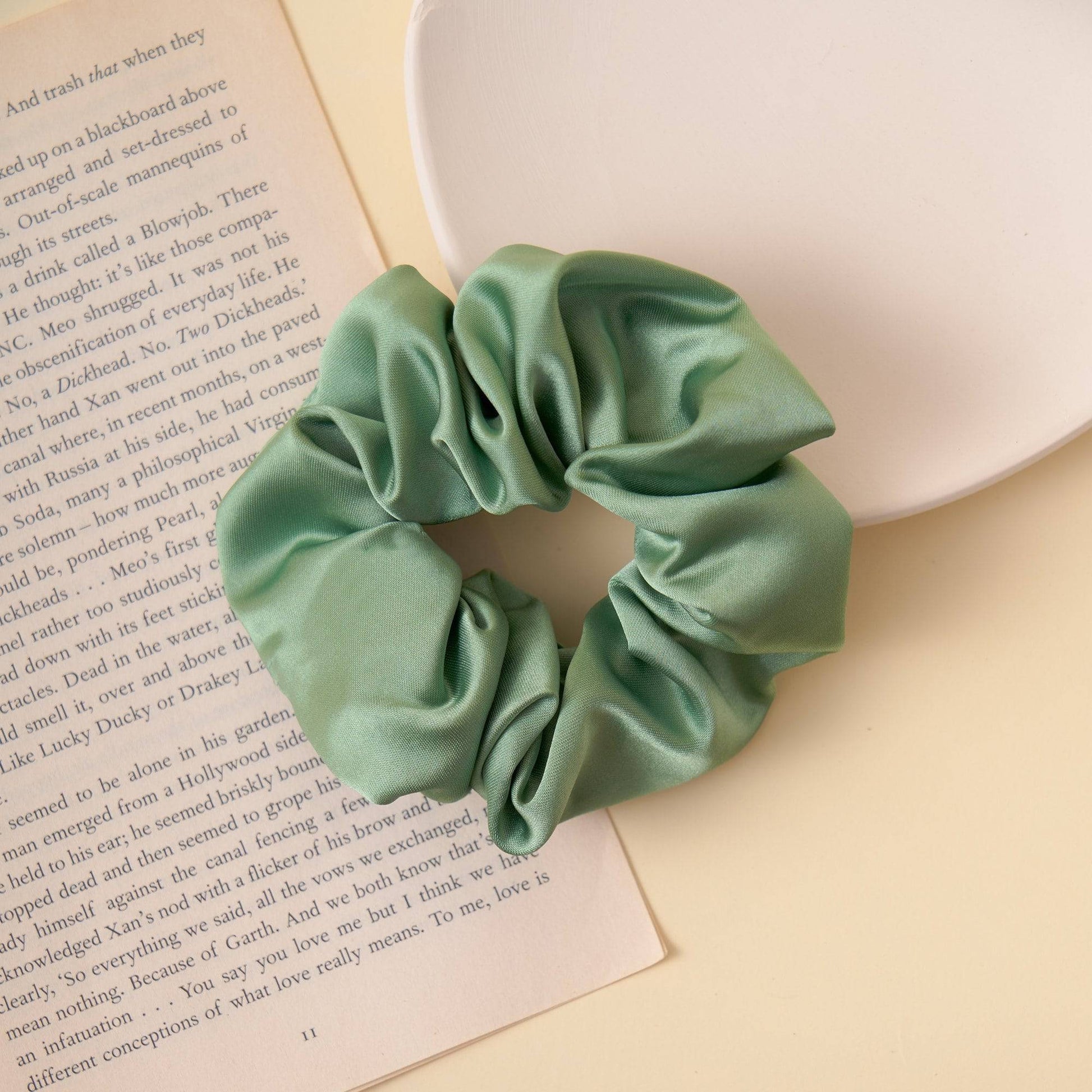 Satin Scrunchie Hair Tie Scrunchies > hair tie > hair accessories > hair scrunchies > satin scrunchies > cute scrunchies > best hair ties Claire & Clara 