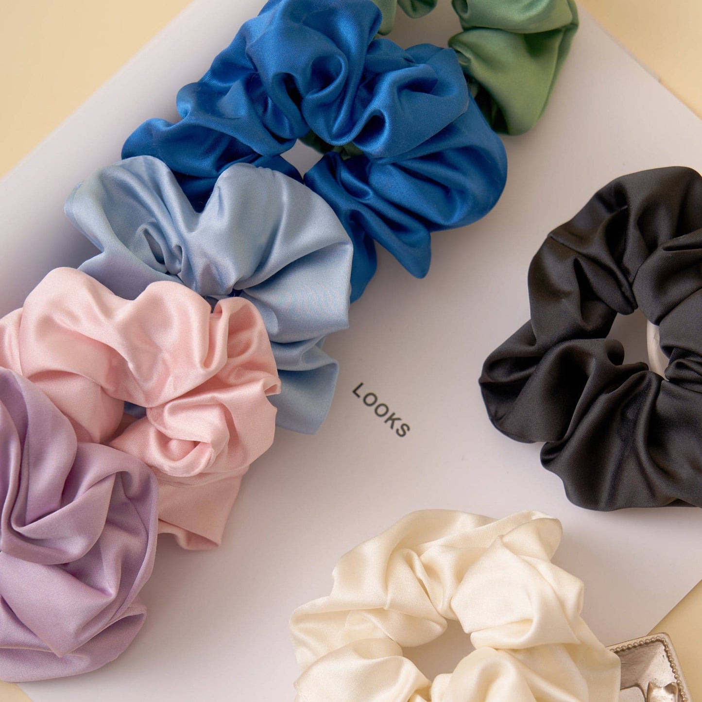 Satin Scrunchie Hair Tie Scrunchies > hair tie > hair accessories > hair scrunchies > satin scrunchies > cute scrunchies > best hair ties Claire & Clara 