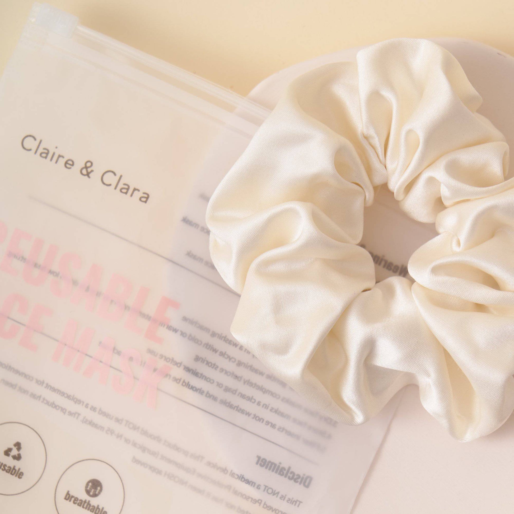 Satin Scrunchie Hair Tie Scrunchies > hair tie > hair accessories > hair scrunchies > satin scrunchies > cute scrunchies > best hair ties Claire & Clara 