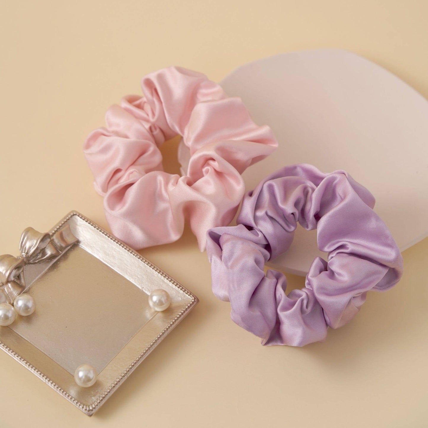 Satin Scrunchie Hair Tie Scrunchies > hair tie > hair accessories > hair scrunchies > satin scrunchies > cute scrunchies > best hair ties Claire & Clara 