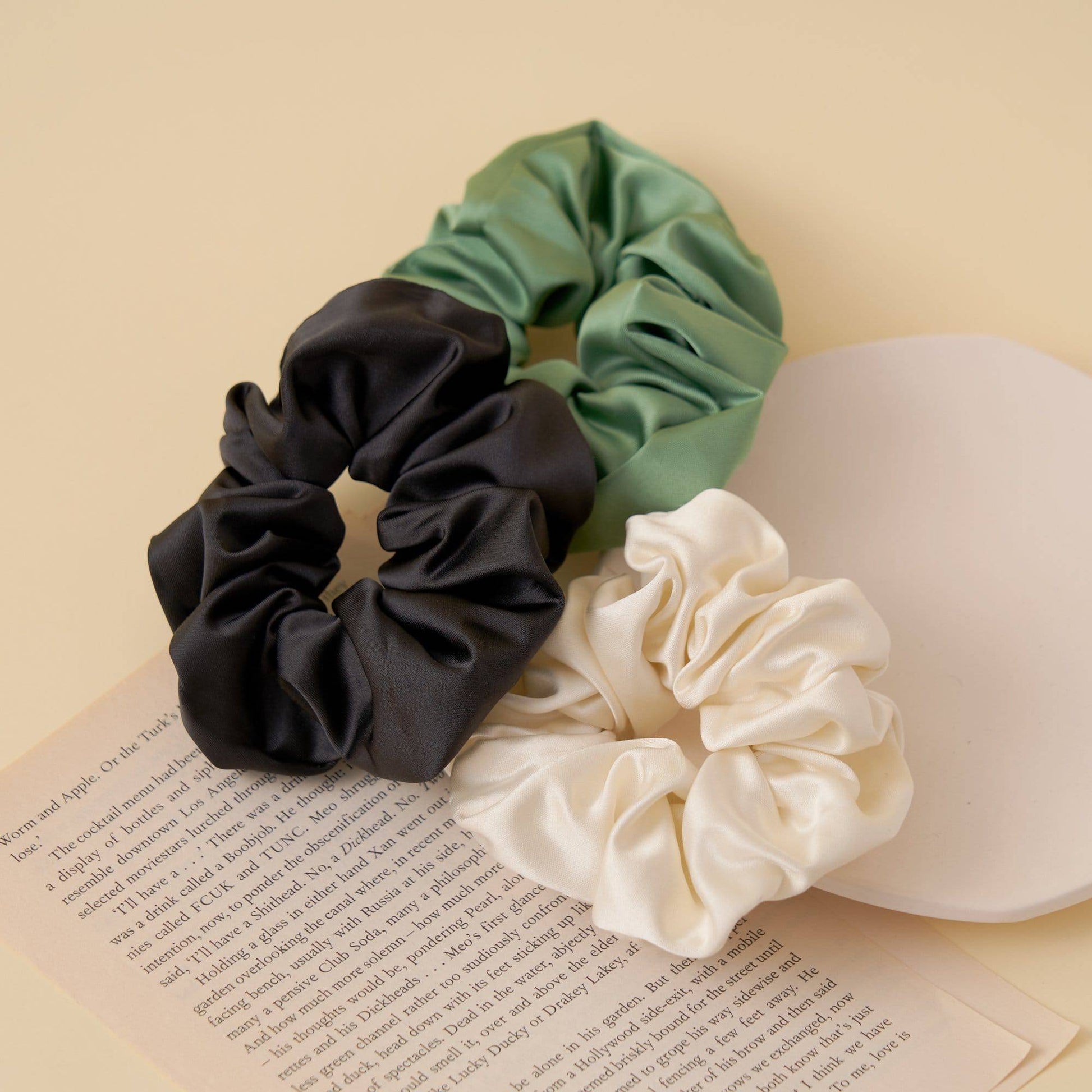 Satin Scrunchie Hair Tie Scrunchies > hair tie > hair accessories > hair scrunchies > satin scrunchies > cute scrunchies > best hair ties Claire & Clara 