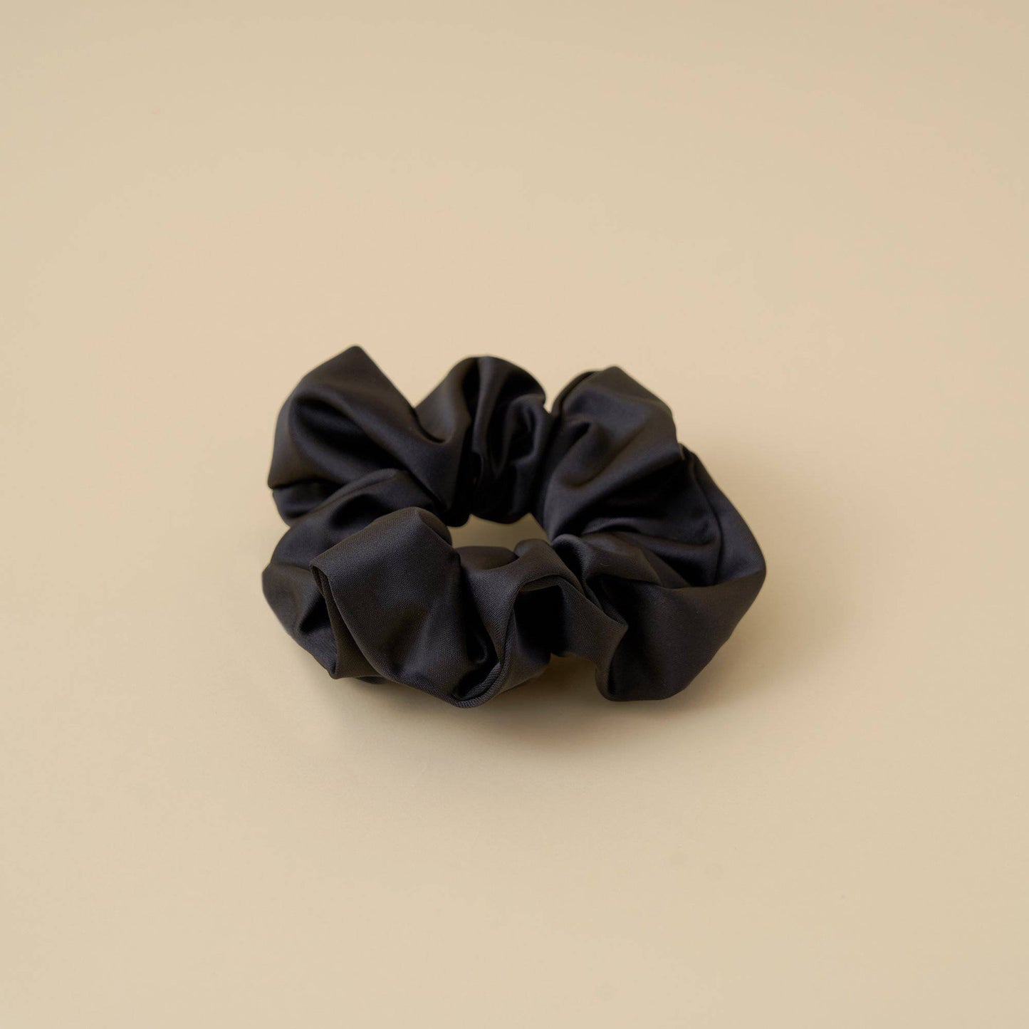 Satin Scrunchie Hair Tie Scrunchies > hair tie > hair accessories > hair scrunchies > satin scrunchies > cute scrunchies > best hair ties Claire & Clara Black 