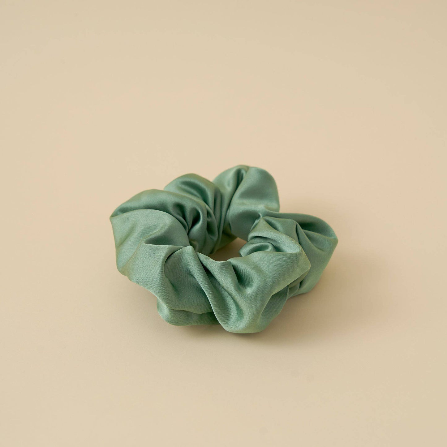 Satin Scrunchie Hair Tie Scrunchies > hair tie > hair accessories > hair scrunchies > satin scrunchies > cute scrunchies > best hair ties Claire & Clara Green 