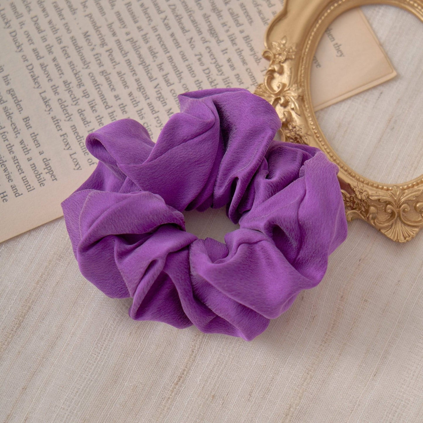 Silk Scrunchie Hair Tie Scrunchies > hair tie > hair accessories > hair scrunchies > silk scrunchies > silk hair ties Claire & Clara 