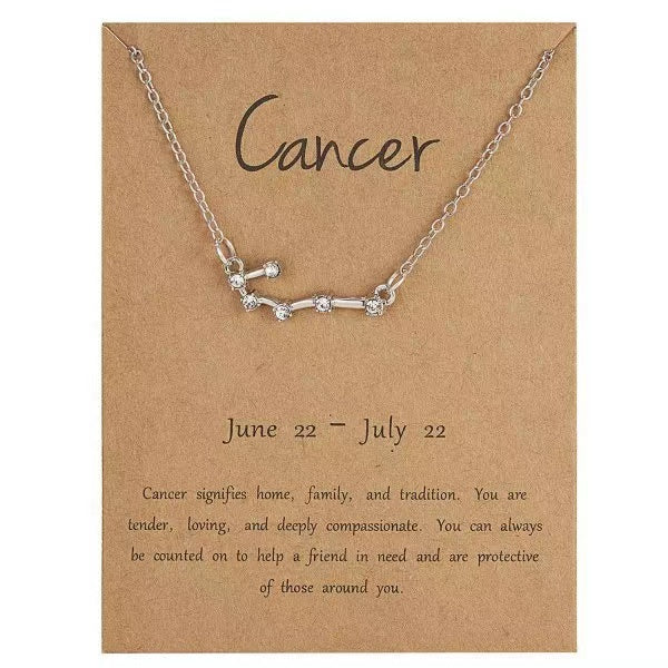 Star Zodiac Sign Necklaces Necklace Claire & Clara Cancer 