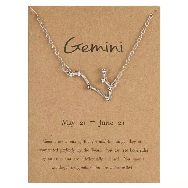 Star Zodiac Sign Necklaces Necklace Claire & Clara Gemini 