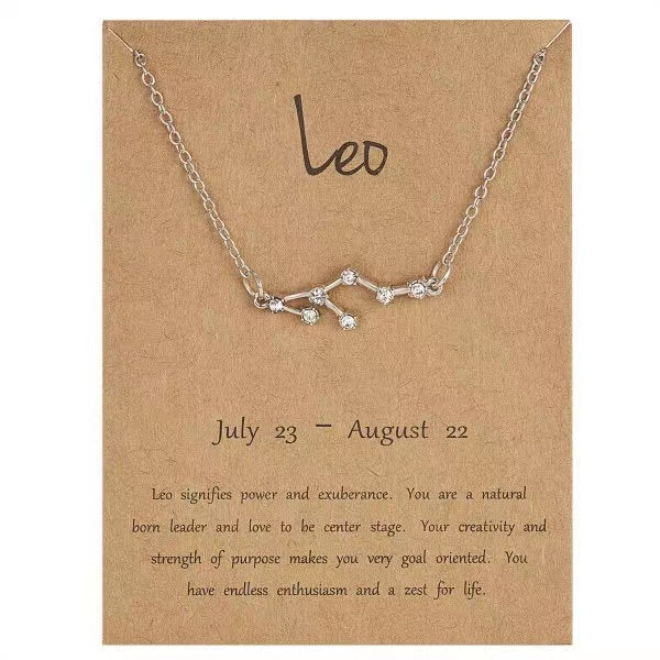 Star Zodiac Sign Necklaces Necklace Claire & Clara Leo 