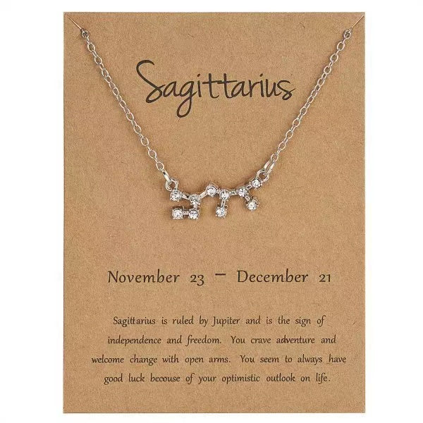 Star Zodiac Sign Necklaces Necklace Claire & Clara Sagittarius 