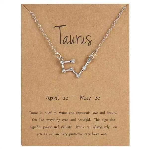 Star Zodiac Sign Necklaces Necklace Claire & Clara Taurus 