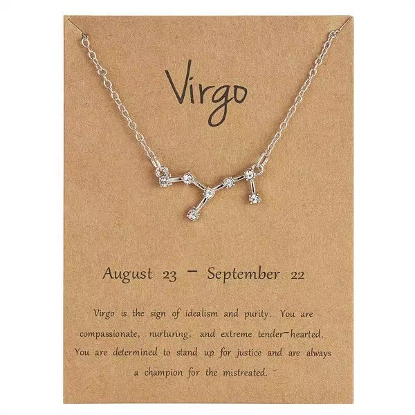 Star Zodiac Sign Necklaces Necklace Claire & Clara Virgo 