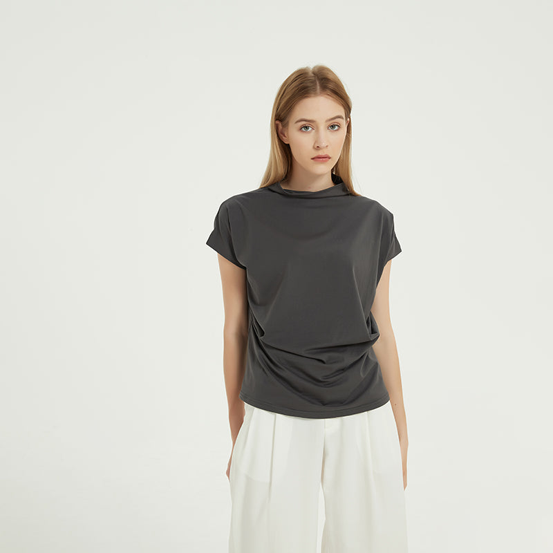 Susie Turtleneck Casual Tee Top Claire & Clara 