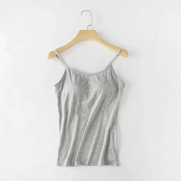 Tank With Built-In Bra New Arrival Lingerie Claire & Clara Grey S 