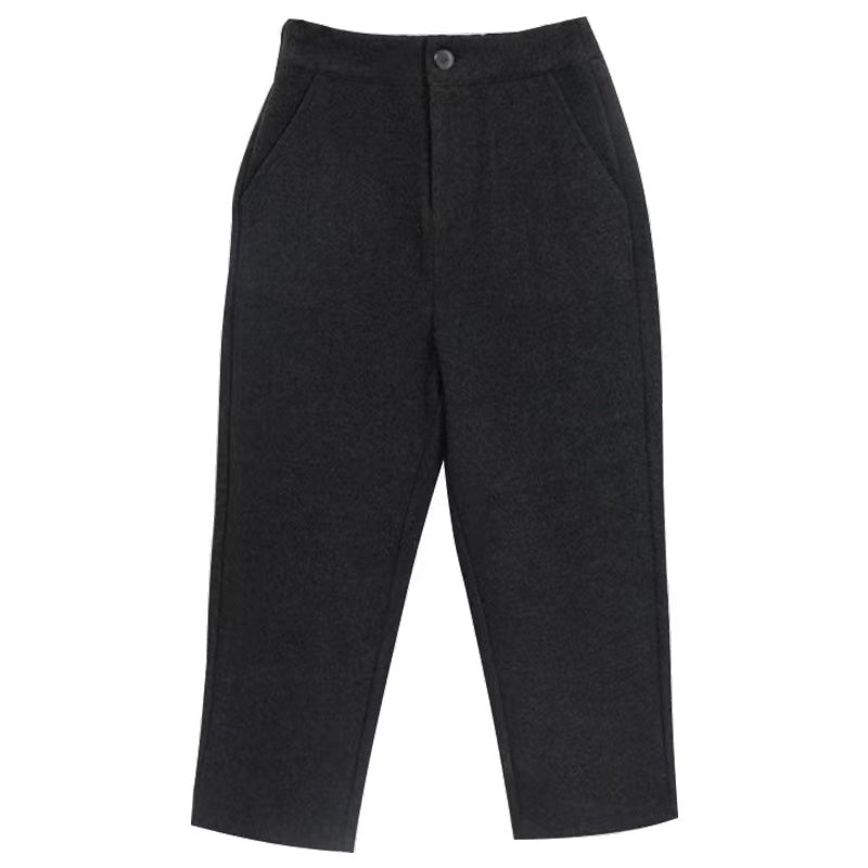 Tara Winter Woolen Cropped Pants Bottoms Claire & Clara Black US 2 