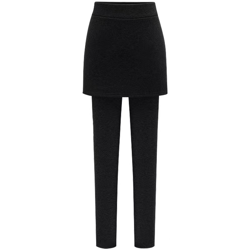 Tight Fleece Winter Warm Thicken Skirt Leggings Bottoms > Leggings > Warm Leggings > Winter Leggings > Fleece Leggings > Fleece- lined Leggings > Leggings for Women > Best Leggings for Women > Tight Leggings > Thick Leggings > Skirt Leggings > Winter Skirt Claire & Clara Black US 0 